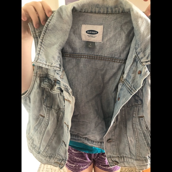 Girls old Navy jacket/sleeveless jean - Picture 2 of 2